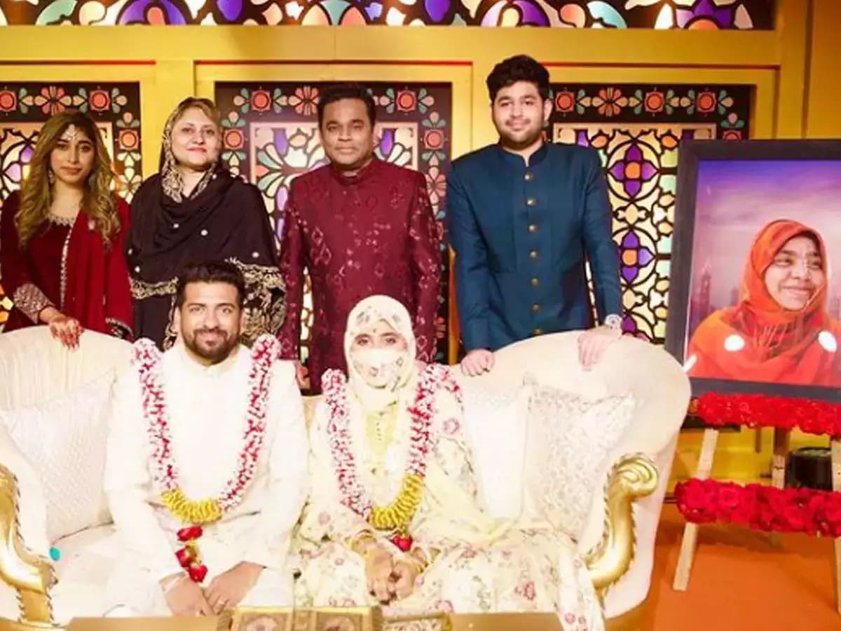 AR Rahman की बेटी खतीजा ने रियासदीन रियान संग किया निकाह, दुल्हन के लिबास में खूबसूरत दिखी रहमान की बेटी