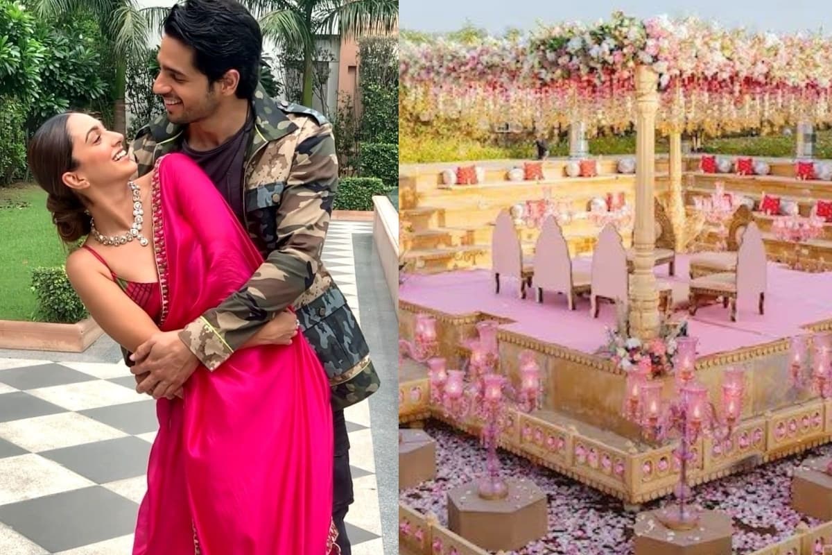 Sidharth Malhotra-Kiara Advani का मंडप खूबसूरत फूलों से सज-धजकर तैयार! सूर्यगढ़ पैलेस से पहली तसवीर आई सामने