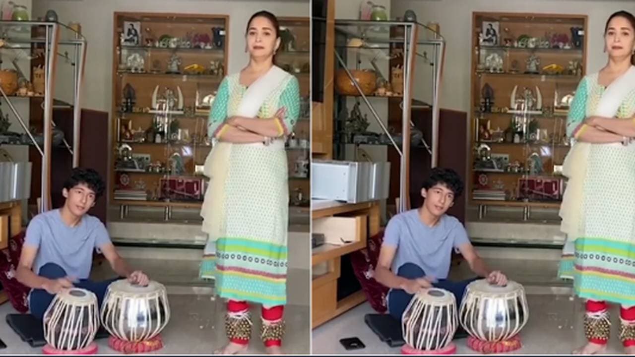 जब बेटे ने बजाया तबला तो Madhuri Dixit ने यूं किया डांस, बार-बार देखा जा रहा Video