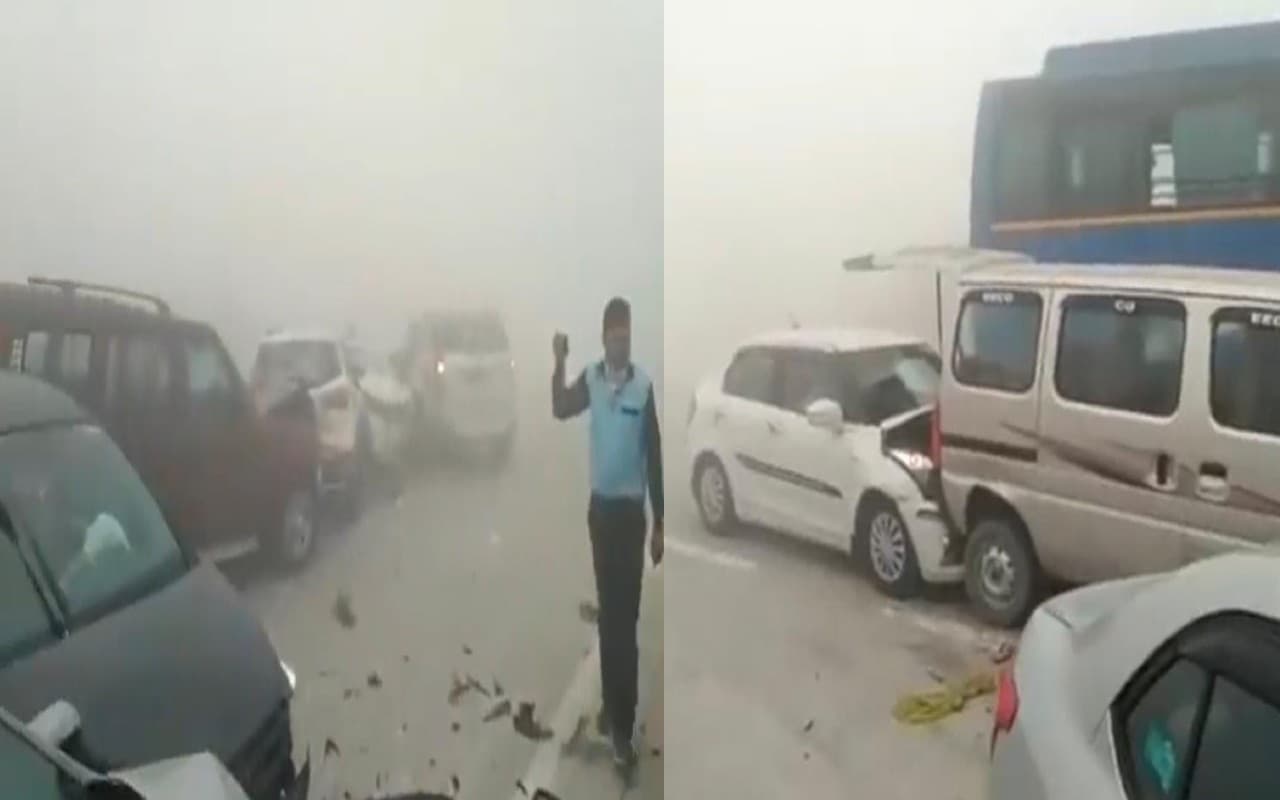 धुंध और कोहरे का डरावना नजारा देख आप भी हो जाएंगे हैरान, ऐसे बची लोगों की जान, Viral Video में देखें...