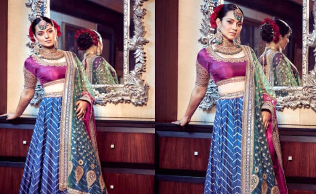 14 महीने तक बनता रहा कंगना रनौत का लहंगा, भाई की शादी में जब सामने आई तस्वीर तो फैन्स बोले...