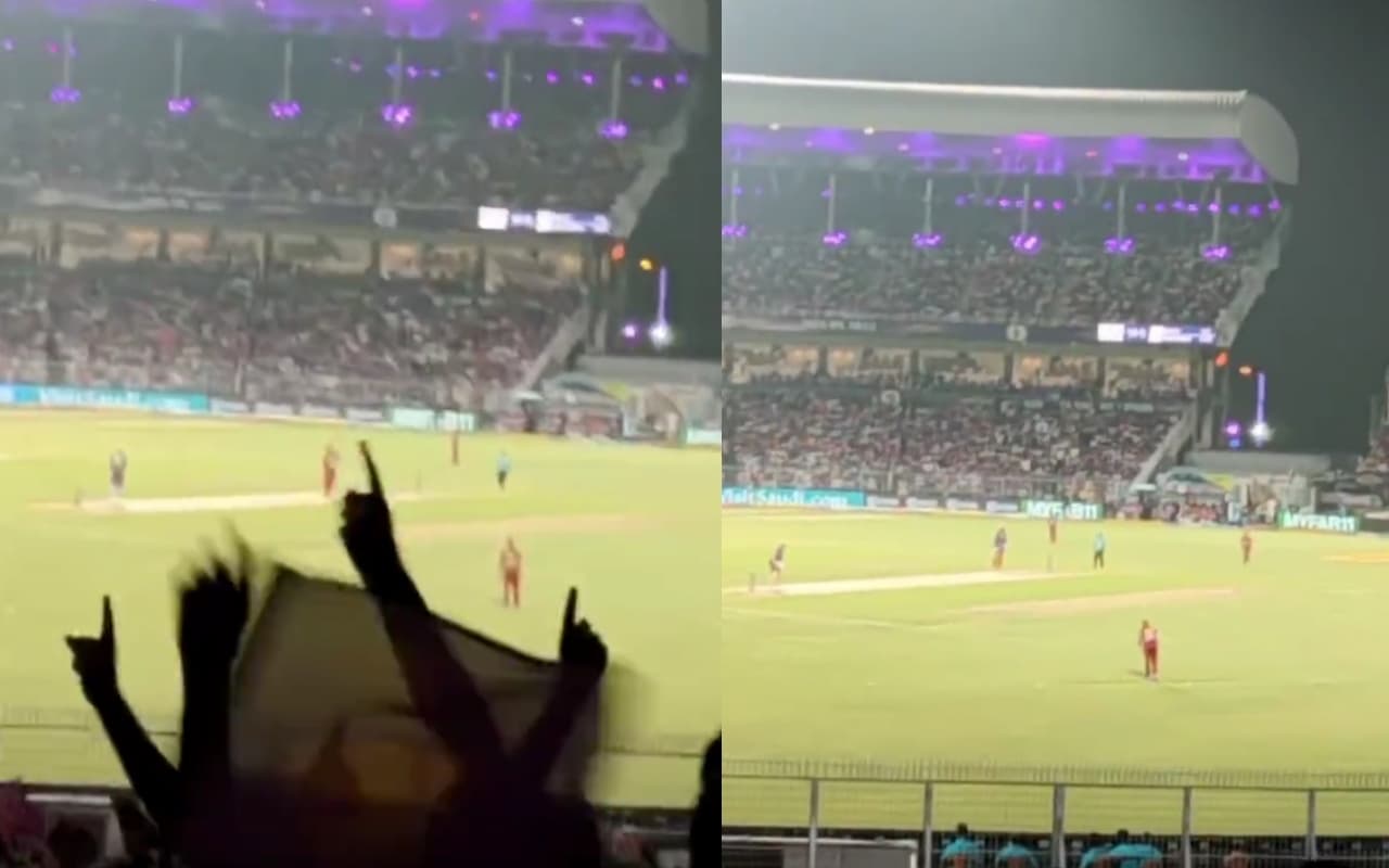 VIDEO: KKR vs LSG मुकाबले के दौरान 'कोहली.. कोहली..’ के नारों से गूंजा ईडेन गार्डेन्स, जानिए क्यों?