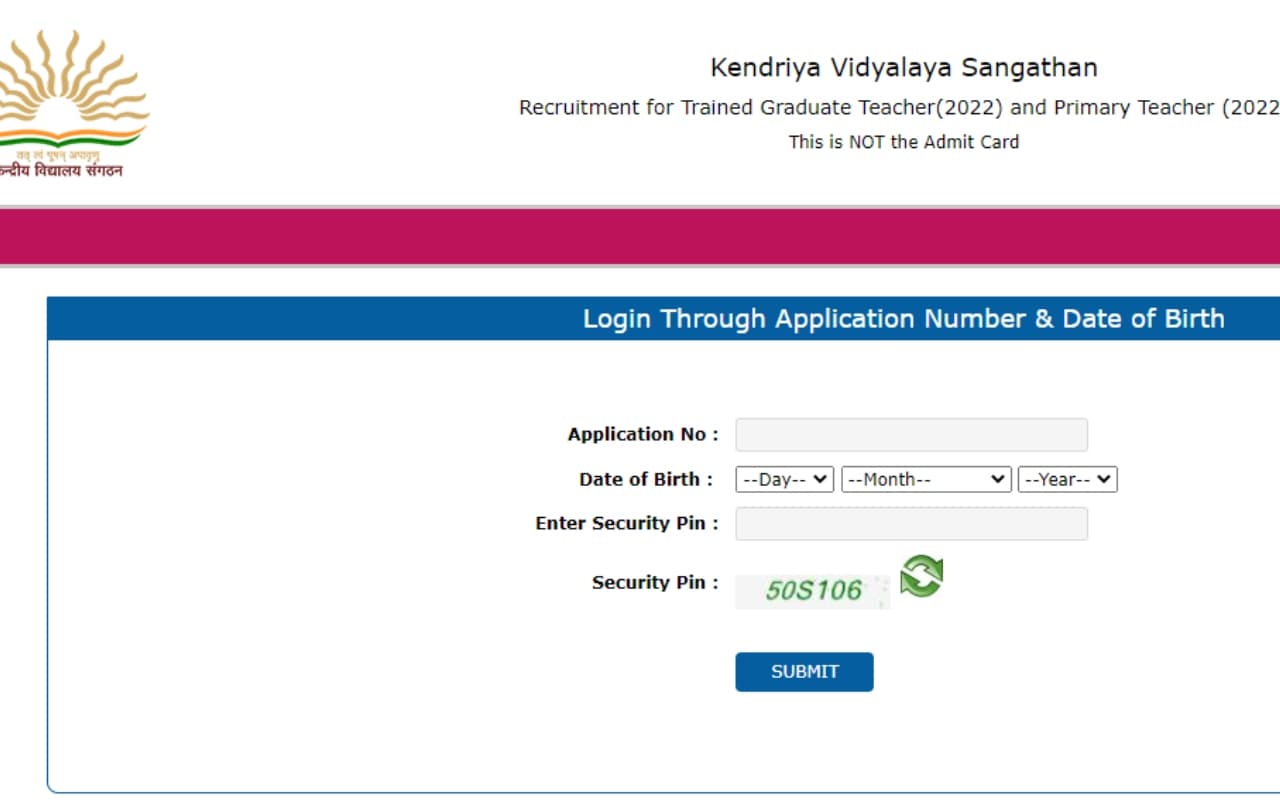 KVS TGT 2023 हॉल टिकट KVSangathan.nic.in पर जारी, डाउनलोड करने का तरीका, डायरेक्ट लिंक यहां चेक करें