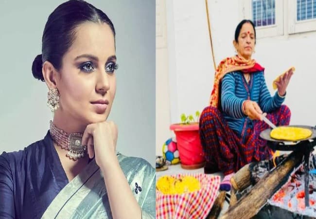 कंगना रनौत की मां ने ठंड से बचने के लिए अपनाया देसी जुगाड़, एक्ट्रेस ने तसवीर शेयर कर कही ये बात