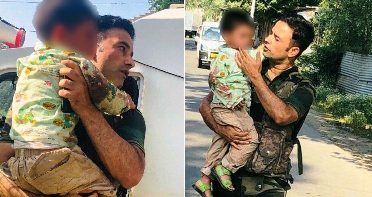 J&K: दादा को आतंकियों ने उतारा मौत के घाट, गोलियों की बौछार के बीच जवान ने मासूम को बचाया J&K: दादा को आतंकियों ने उतारा मौत के घाट, गोलियों की बौछार के बीच जवान ने मासूम को बचाया