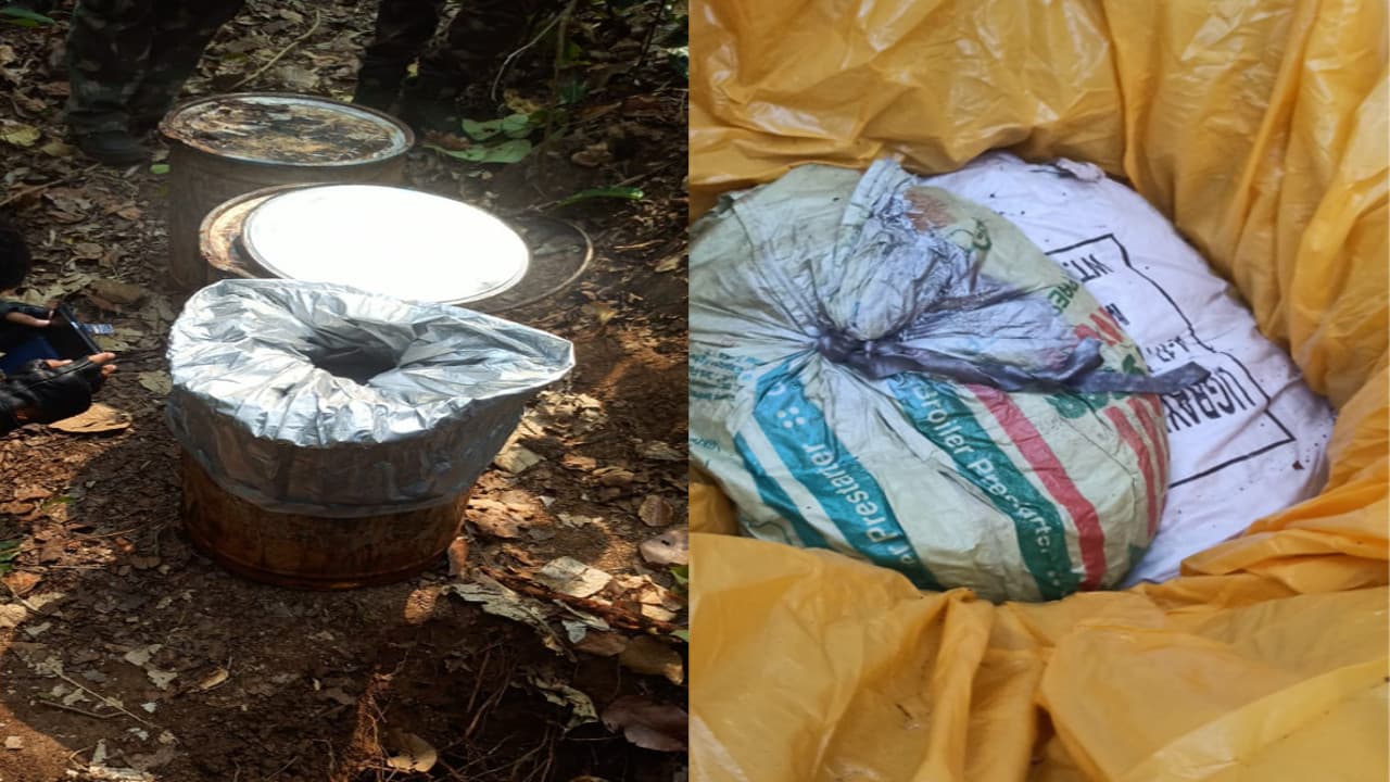 नक्सलियों के खिलाफ सर्च ऑपरेशन में लोहरदगा पुलिस को मिली सफलता, भारी मात्रा में विस्फोटक बरामद