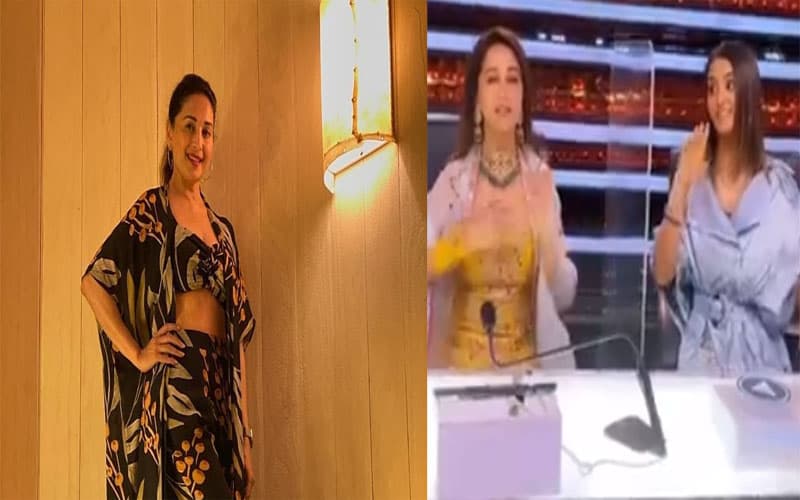 Madhuri Dixit ने Dance Deewane 3 के सेट पर मचाया धमाल, ‘धक-धक’ गर्ल ने एक दो तीन गाने को किया रिक्रिएट, Video Viral