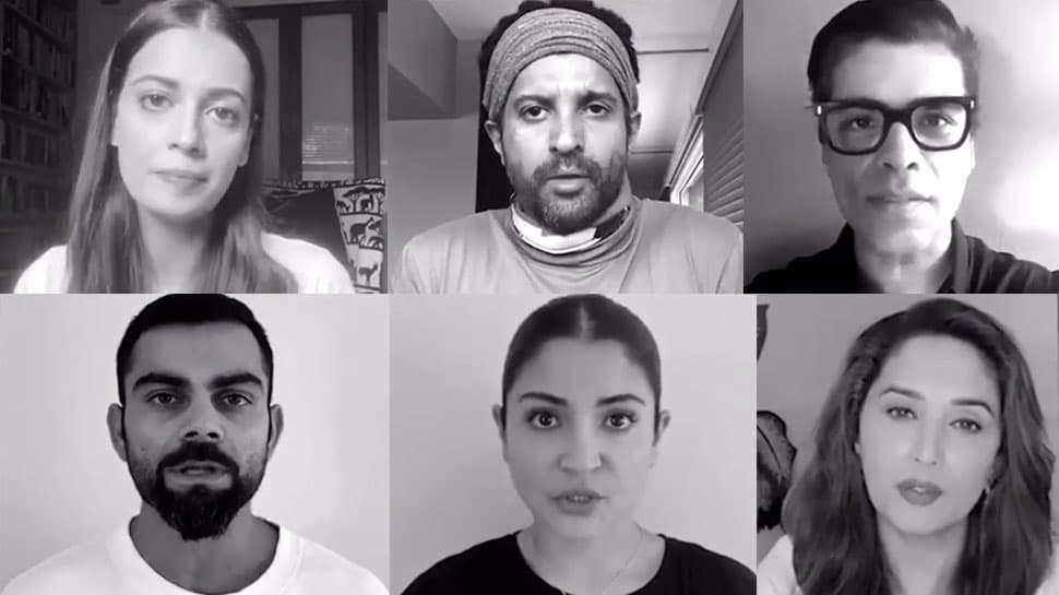 घरेलू हिंसा के खिलाफ Virat Kohli से लेकर Madhuri Dixit आये साथ, कहा- इस पर भी लॉकडाउन लगाया जाए...VIDEO