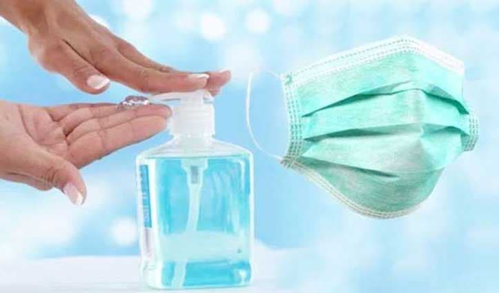 10 रुपये में सेनिटाइजर व 15 में मिल रहा है मास्क