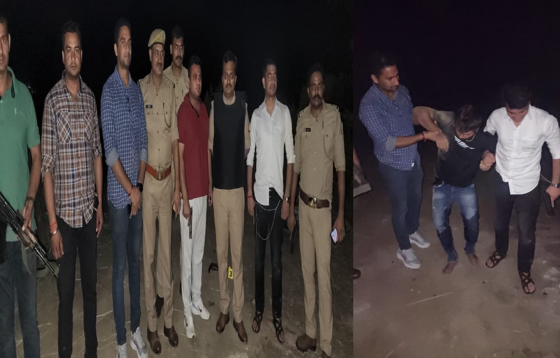 Mathura News: मथुरा में 50 हजार का इनामी पुलिस मुठभेड़ में गिरफ्तार, डबल मर्डर का था आरोपी, 3 बदमाश फरार