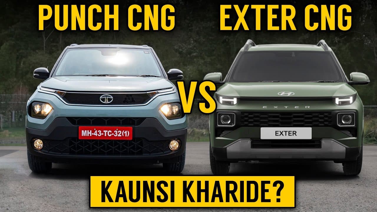 TATA Punch iCNG 'Vs' Hyundai EXTER CNG दोनों कारों में कौन है दमदार?