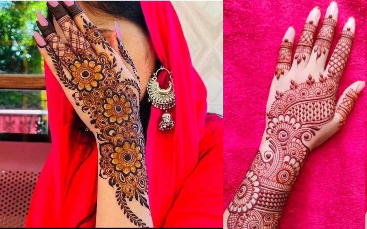 Karwa Chauth Best Mehndi Design PHOTOS 2023 : हाथ और पैरों में लगाइए आसान और सुंदर मेंहदी डिजाइन