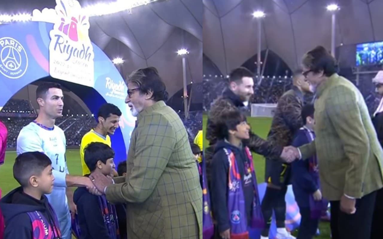 Messi और Ronaldo से मिले अमिताभ बच्‍चन, तस्वीरों ने मचाया इंटरनेट पर तहलका, यूजर्स बोले- मैजिकल, VIDEO