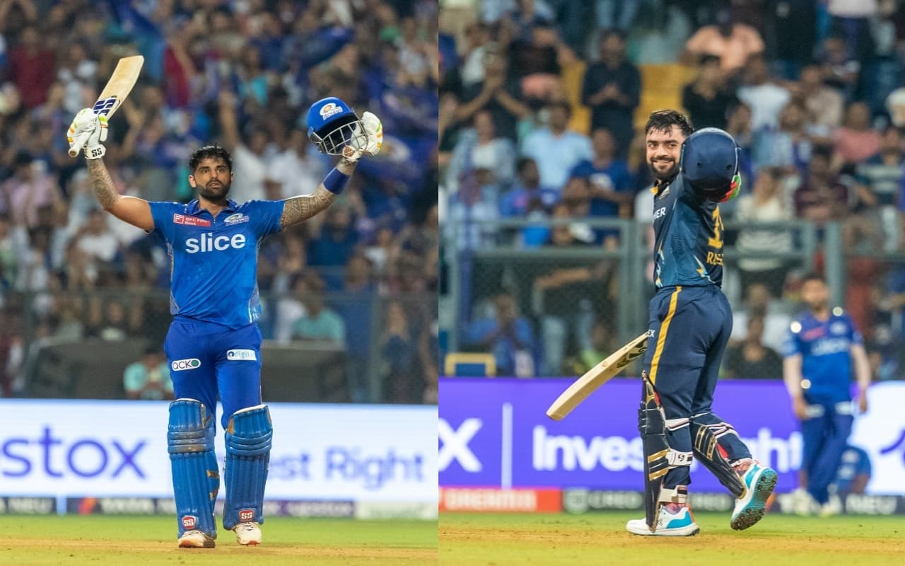IPL 2023: सूर्यकुमार यादव ने ठोका शतक तो राशिद खान ने भी जड़े 10 छक्के, MI vs GT मैच में लगी रिकॉर्ड्स की झड़ी