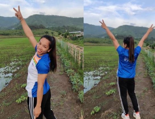 पदक जीतने के बाद मणिपुर की वादियों में इस तरह छुट्टियां बिता रही हैं मीराबाई चानू, तसवीरें वायरल