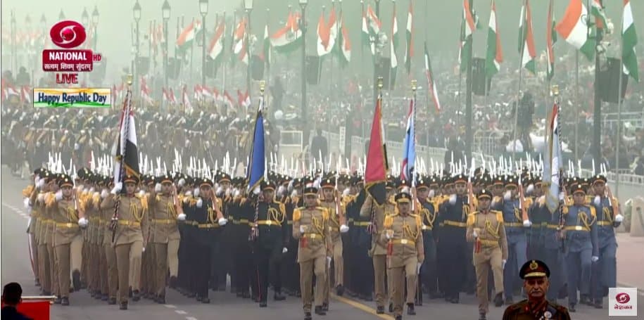 कर्तव्य पथ पर पहली बार मिस्र की सेना ने किया परेड, कर्नल महमूद मोहम्मद अब्देल ने किया नेतृत्व