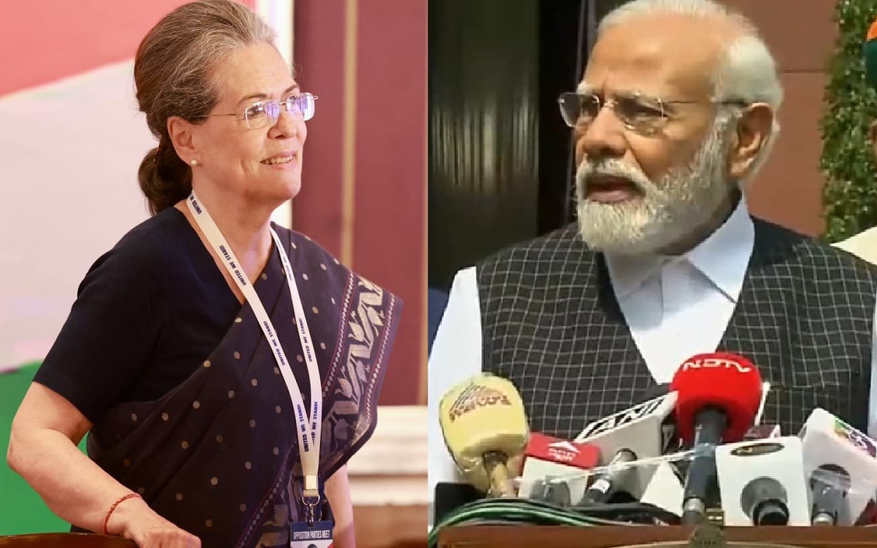 संसद में पीएम मोदी ने सोनिया गांधी से की मुलाकात, स्वास्थ्य के बारे में पूछा हाल