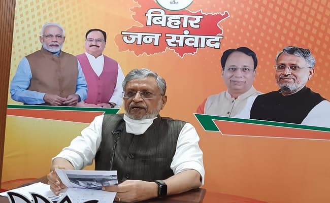 बिहार चुनाव 2020: सुशील मोदी का दावा, भाजपा के पास है 19 लाख लोगों को रोजगार देने का पूरा रोडमैप