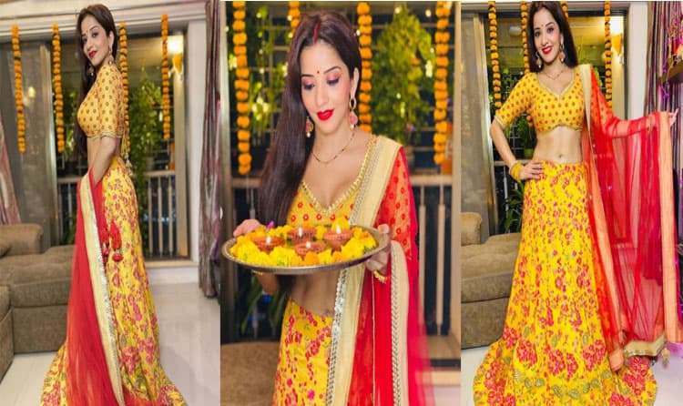 दीपावली पर मोनालिसा ने करवाया जबरदस्त फोटो शूट, फैंस बोलो दीवाली का पटाका तो मोना . . .