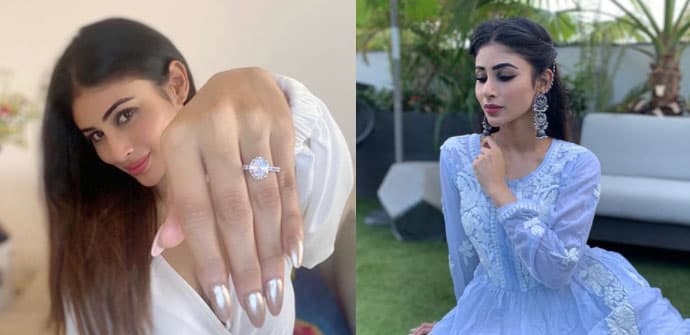 मौनी रॉय ने रिंग पहनकर शेयर की तस्वीर, फैंस पूछे "सगाई हो गई क्या ?"