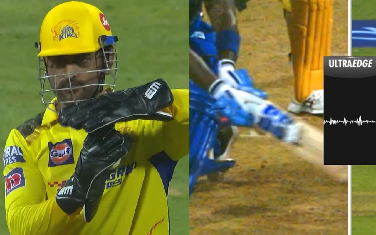 MI vs CSK मैच में दिखा 'धोनी रिव्यू सिस्टम' का जलवा, माही ने एक बार फिर पलटा अंपायर का फैसला, देखें वीडियो