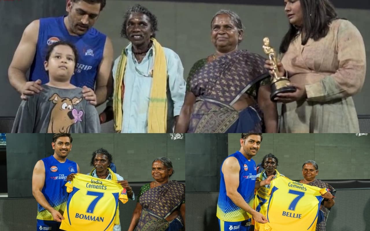MS Dhoni और बेटी जीवा ने ऑस्कर विनिंग ‘द एलिफेंट व्हिस्परर्स’ की टीम से की मुलाकात, गिफ्ट की CSK जर्सी