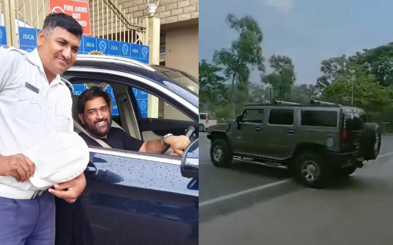 MS Dhoni: रांची की सड़कों पर ‘हमर’ से फर्राटा भरते नजर आए धोनी, वीडियो वायरल