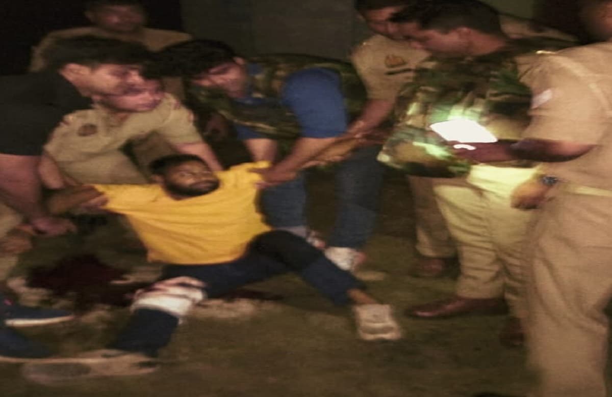 मथुरा में एक लाख का इनामी रोहताश गुर्जर मुठभेड़ में घायल, पैर में लगी गोली, दूसरा साथी फरार