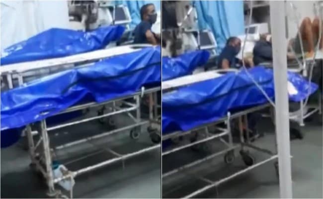 लाशों के बगल में हो रहा Coronavirus के मरीजों का इलाज, VIRAL हुआ दूसरा video