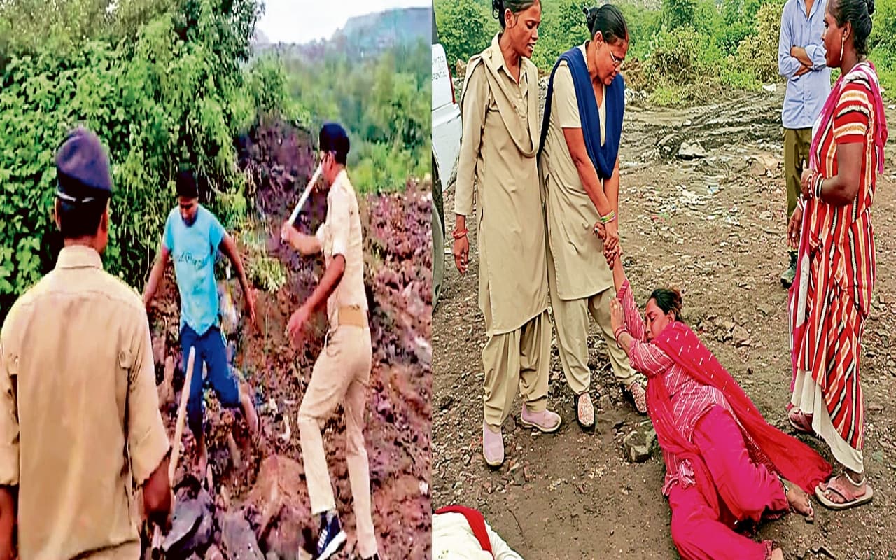 धनबाद के बासुदेवपुर में कचरा डंपिंग का विरोध कर रहे लोगों को पुलिस व रैमकीकर्मियों ने दौड़ा कर पीटा