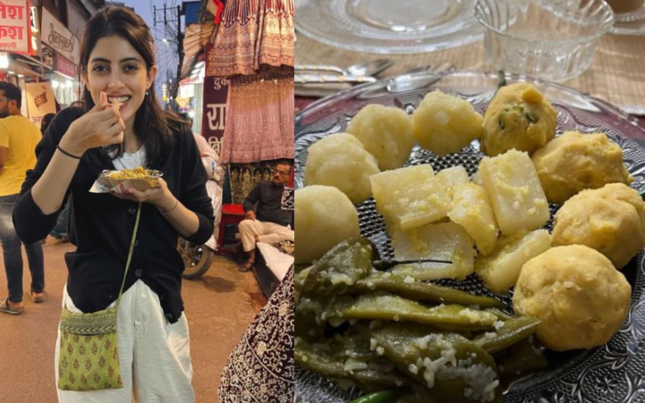 भोपाल की गलियों में घूमती दिखी अमिताभ बच्चन की नातिन नव्या, सड़क किनारे खाई चाट, वायरल तसवीरें