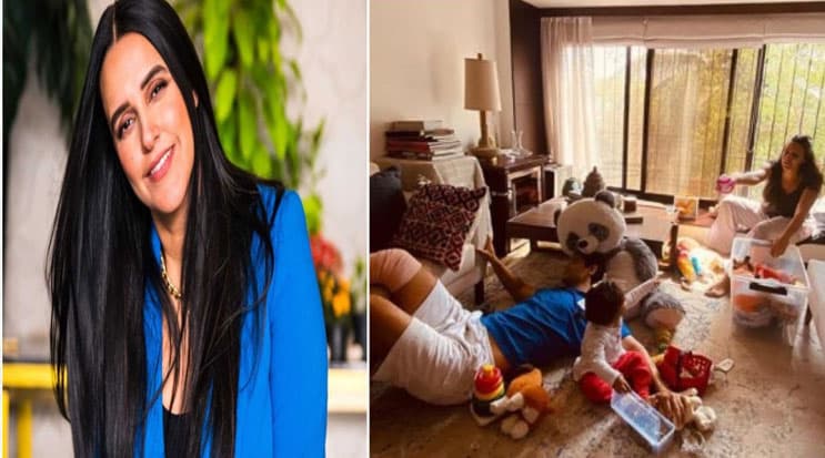 Lockdown के दौरान नेहा धूपिया ने शेयर की घर की तस्वीर