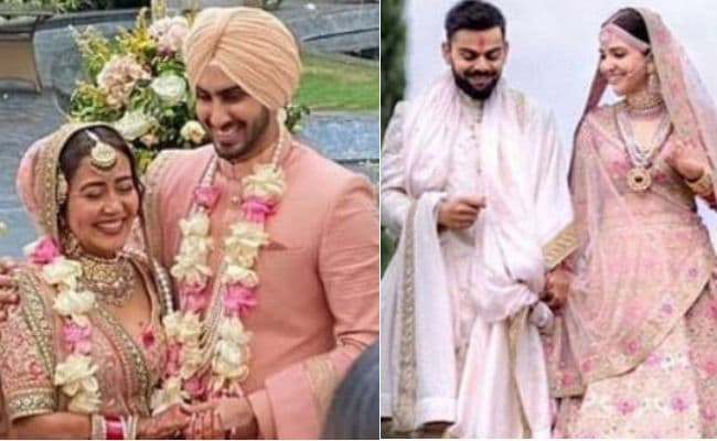 सिंगर नेहा कक्‍कड़ ने कॉपी किया अनुष्‍का शर्मा का ब्राइडल लुक? शादी की PHOTOS देख सोशल मीडिया पर हो रही ऐसी बातें