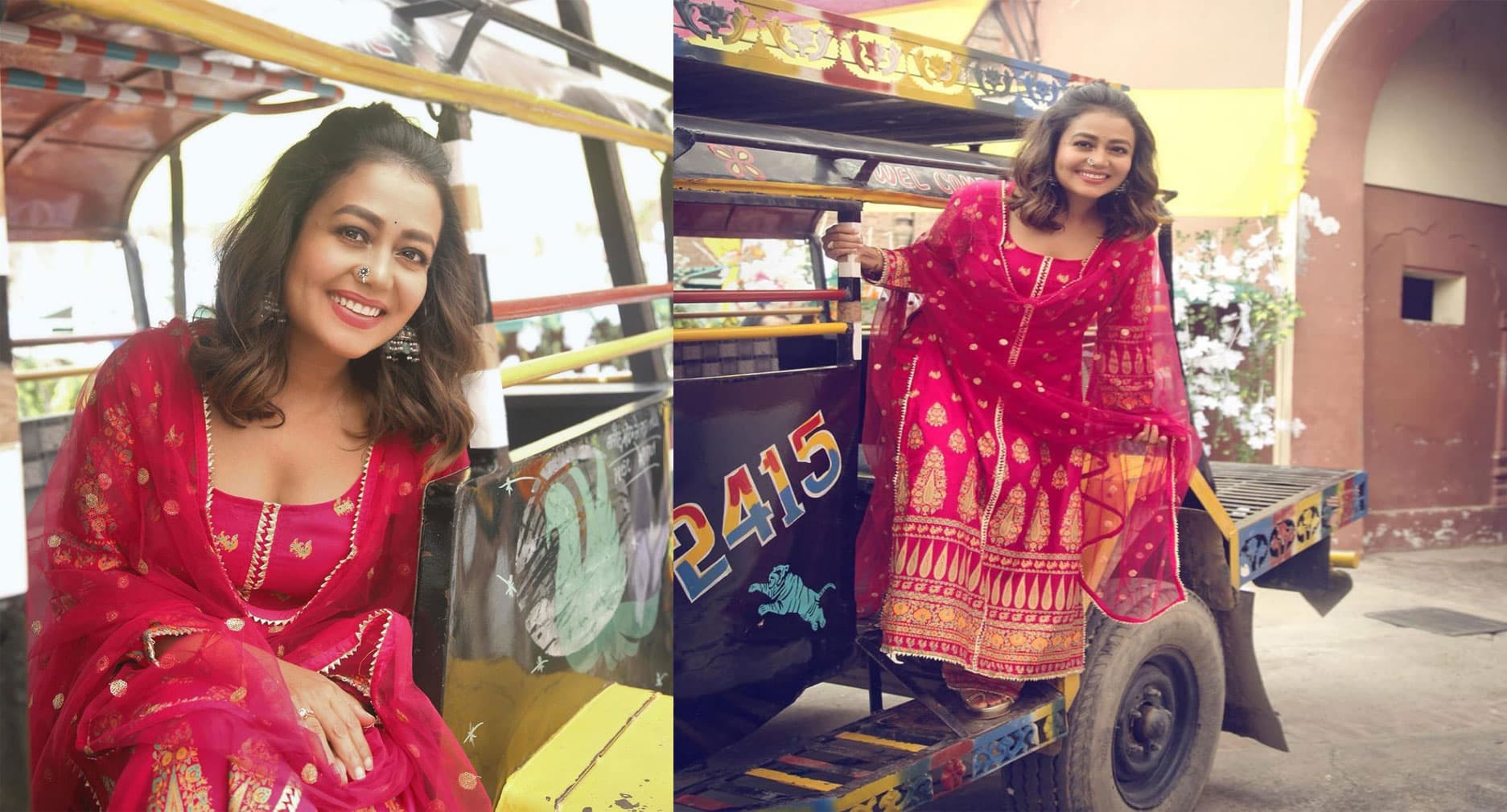 नेहा कक्कड़ ने ट्रैक्टर पर करवाया Glamorous Photoshoot, मंगेतर रोहनप्रीत ने कह डाला  चलो चलो करवाइये . . .