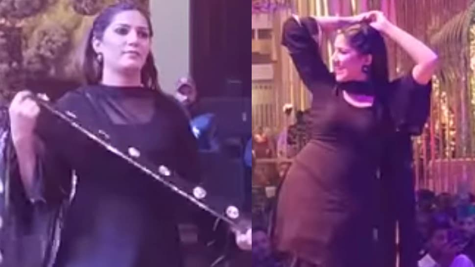 काले सूट में सपना चौधरी ने इस गाने पर मचाया कहर, जबरदस्त परफॉर्मेंस से लगा दी आग