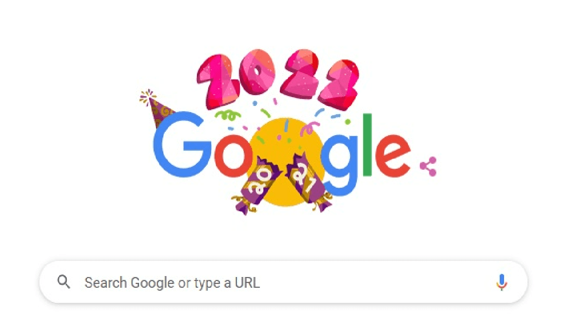 Happy New Year 2022: नये साल के पहले दिन Google लाया खास Doodle
