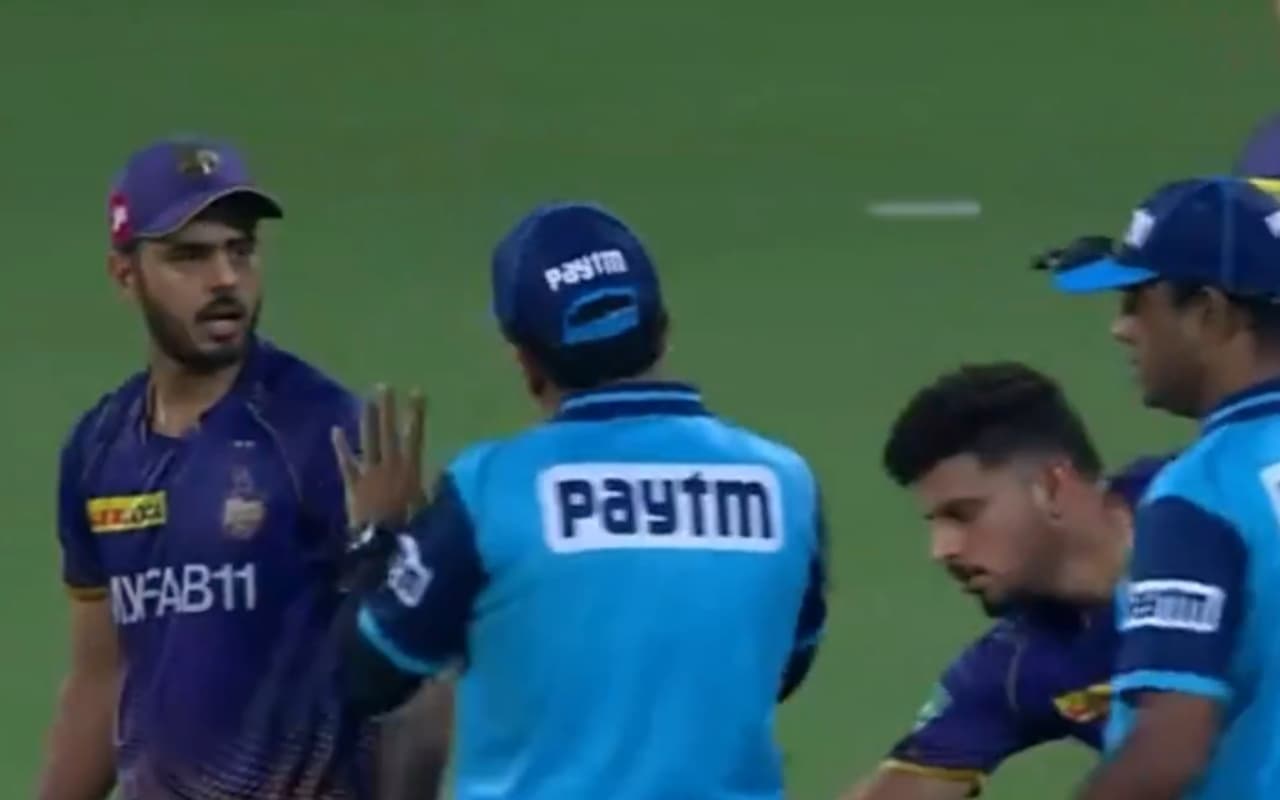 CSK vs KKR: बीच मुकाबले में अंपायर से भिड़े नितीश राणा, जानिए पूरा माजरा, वीडियो वायरल