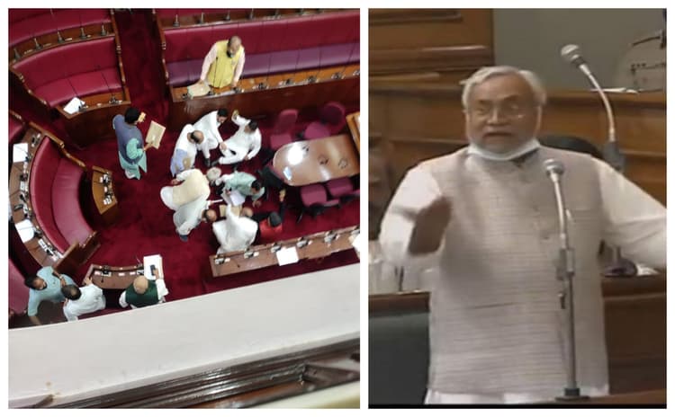 कल बिहार विधानसभा में तो आज विधान परिषद में भारी बवाल, आपस में भिड़े MLC, सीएम नीतीश बिफरे