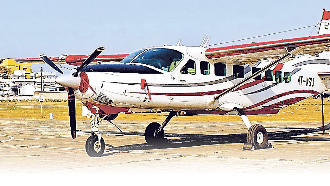 एरियल सर्वे टीम की मदद के लिए भागलपुर पहुंचा दूसरा चार्टर विमान,गंगा नदी के दोनों ओर की जा रही फोटोग्राफी