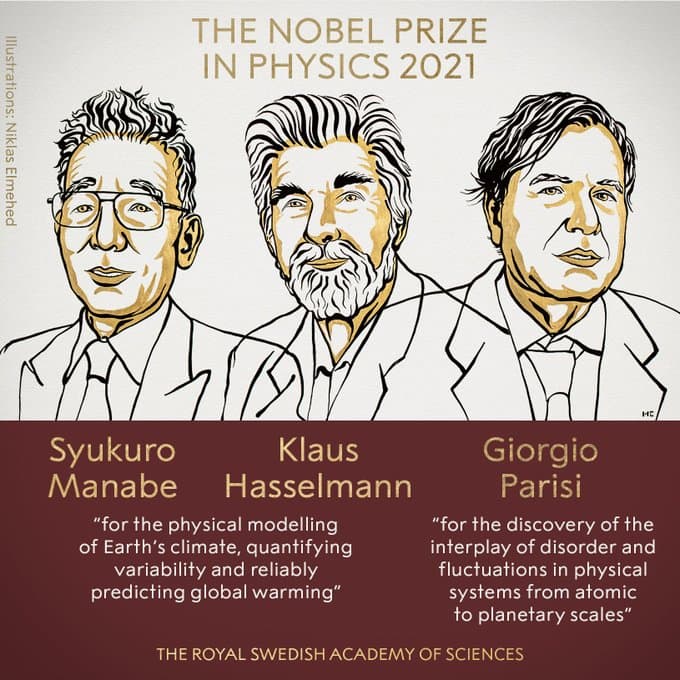 Physics Nobel Prize 2021: फिजिक्स का नोबेल पुरस्कार संयुक्त रूप से इन तीन वैज्ञानिकों को दिये जाने की घोषणा...