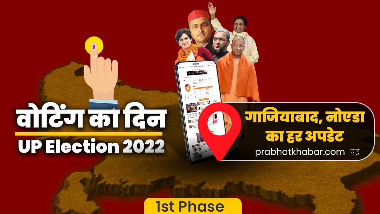 Noida Ghaziabad Chunav Live: पहले चरण के लिए नोएडा-गाजियाबाद में मतदान समाप्त