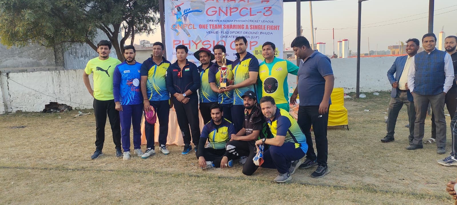 कैलाश नाइट वारियर्स ने जीता ग्रेटर नोएडा फिजियो क्रिकेट लीग सीजन-3 का कप