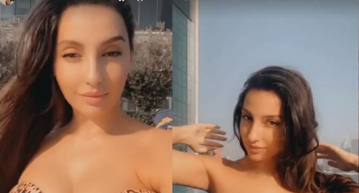 Nora Fatehi ने पूल में दिये दिलकश पोज, बिकिनी में एक्ट्रेस दिखी बेहद हॉट, VIDEO ने बढ़ाया इंटरनेट का पारा