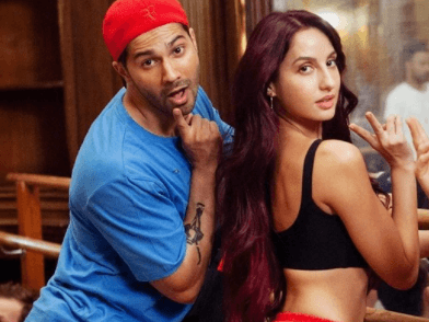 नोरा फतेही ने जैकेट के ऊपर ही पहनी बिकिनी, अनोखे अंदाज में दिखा एक्ट्रेस का लुक, वरुण धवन का आया ऐसा रिएक्शन, VIDEO