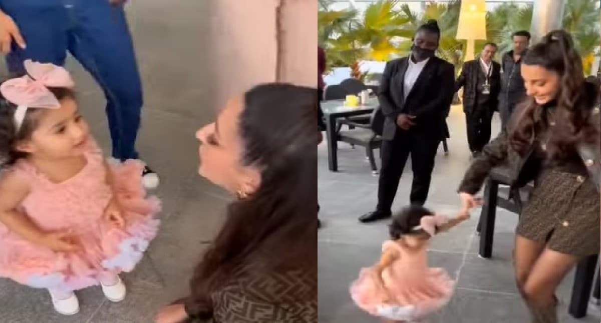 IIFA Awards 2022: नोरा फतेही ने छोटी बच्ची संग किया डांस, यूजर्स बोले- क्यूट है दोनों, VIRAL VIDEO