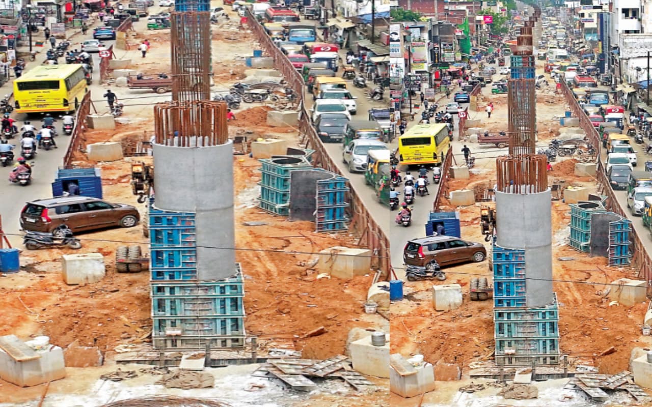 PHOTOS: रांची में तेजी से चल रहा तीन फ्लाईओवर का निर्माण कार्य, ट्रैफिक जाम से मिलेगी निजात