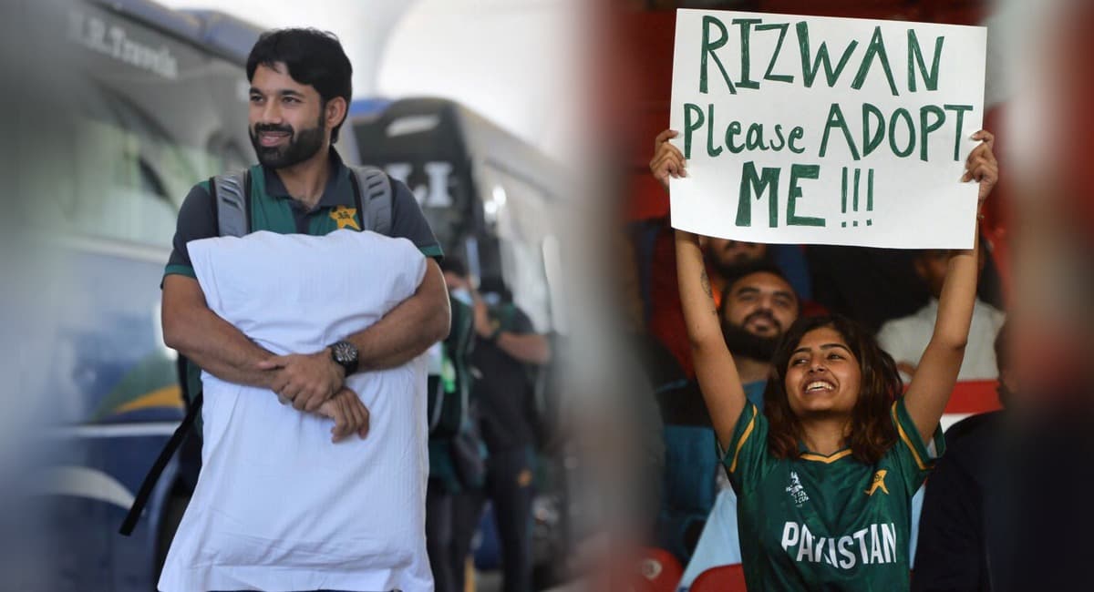 PAK vs WI: 'मुझे अडॉप्ट कर लें'- पाक बल्लेबाज मोहम्मद रिजवान से एक फैन गर्ल ने मैच में ही कर दी अनोखी डिमांड