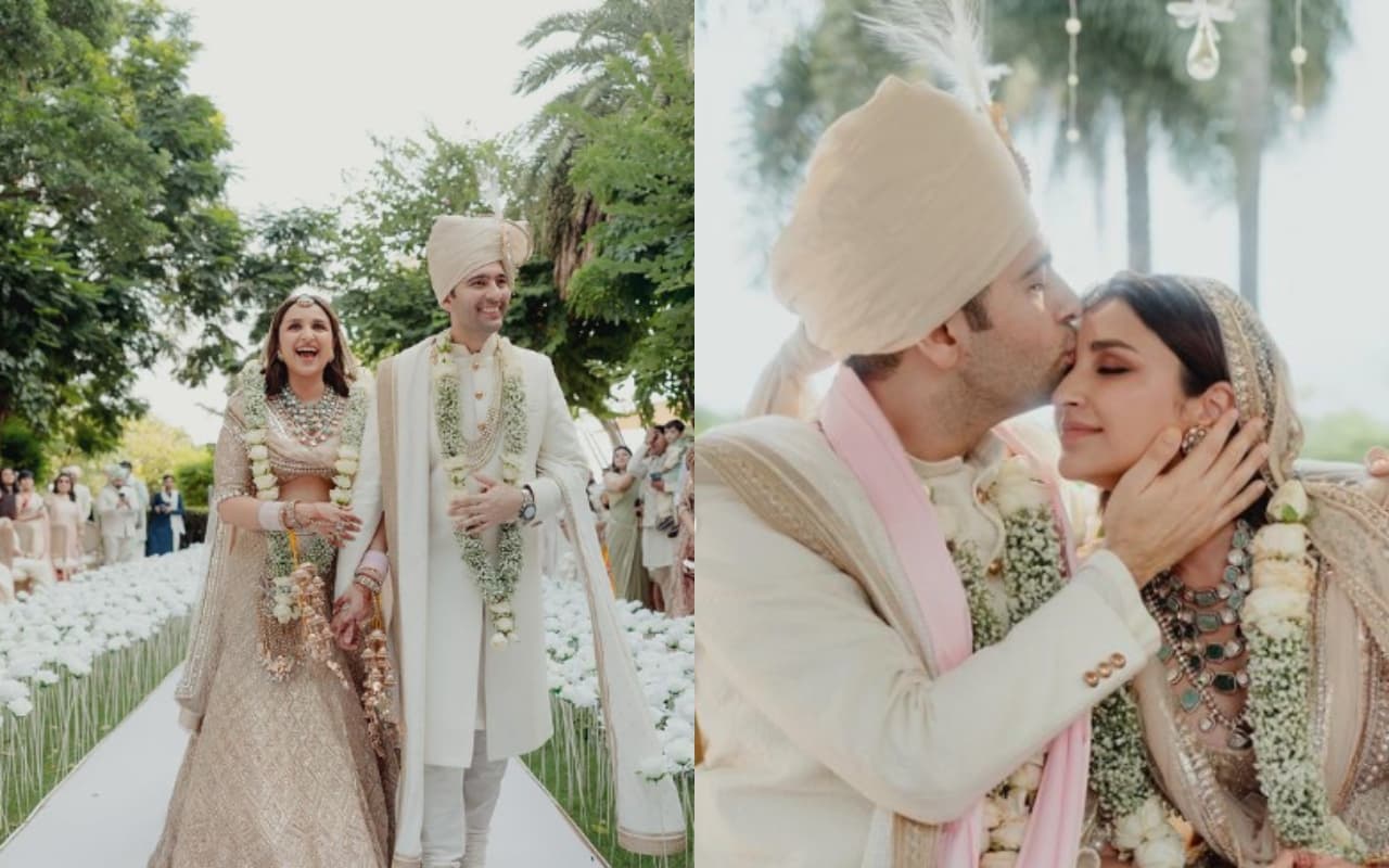 Parineeti-Raghav Wedding Photos: हाथ में चूड़ा-मांग में सिंदूर, राघव की हुई परिणीति, पहली तसवीर आई सामने