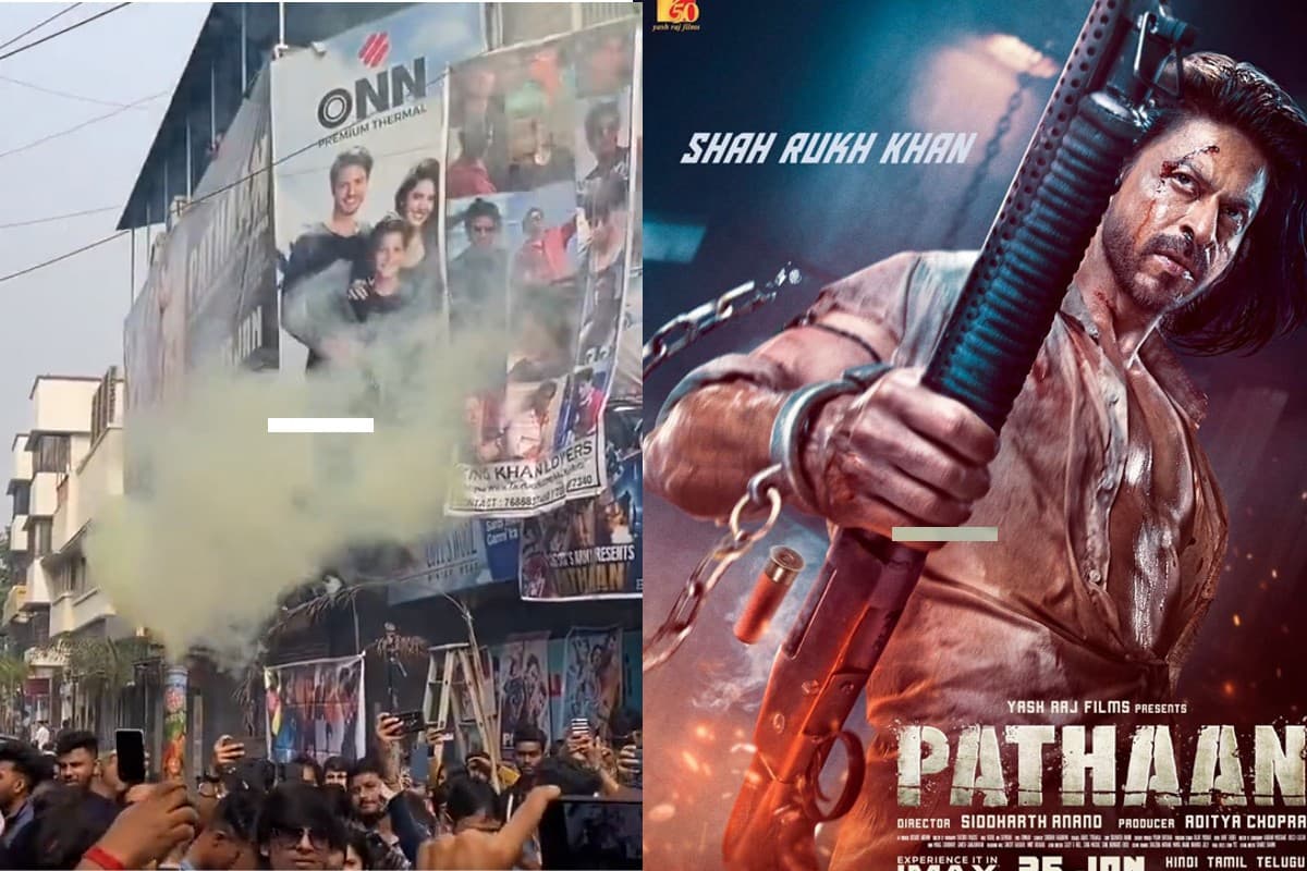 Pathaan Opening Day: 100 करोड़ क्लब में शामिल हुई शाहरुख खान की 'पठान', फैंस ने रोड पर जलाये पटाखे