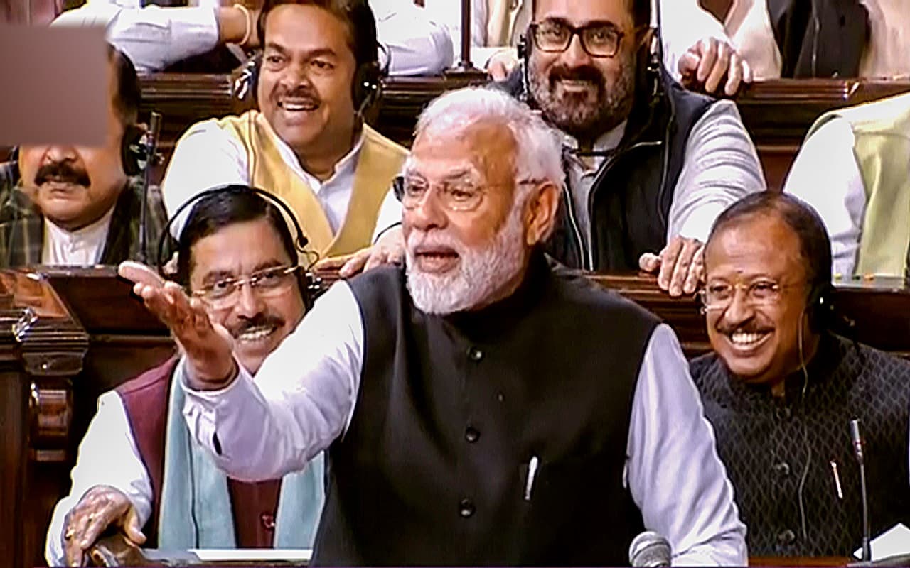 PM Modi: 'एक अकेला कितनों को भारी पड़ रहा है', राज्यसभा में सीना ठोककर बोले पीएम मोदी, देखें VIDEO